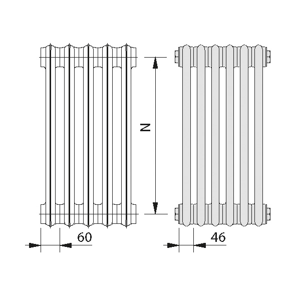 Radiator litina Retrofit 02