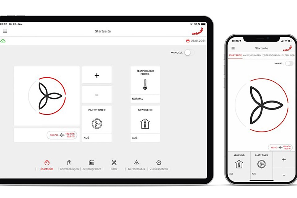 zehnder connectivity comfoconnectapp