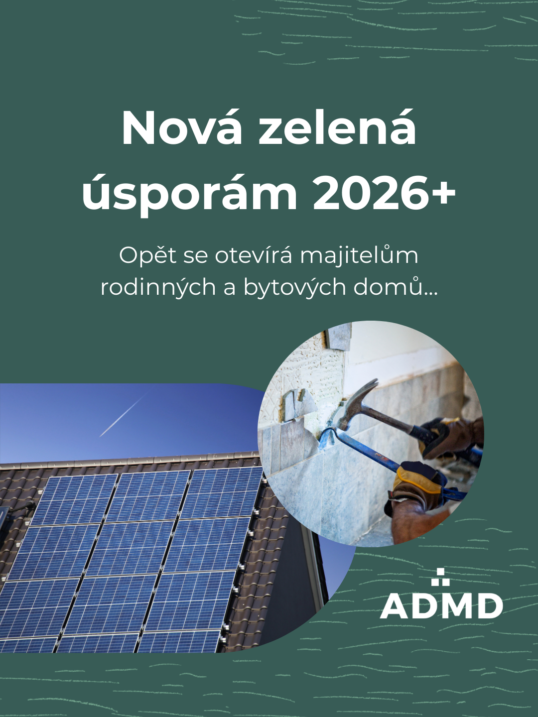 Nová etapa podpory z programu Nová zelená úsporám 2026+