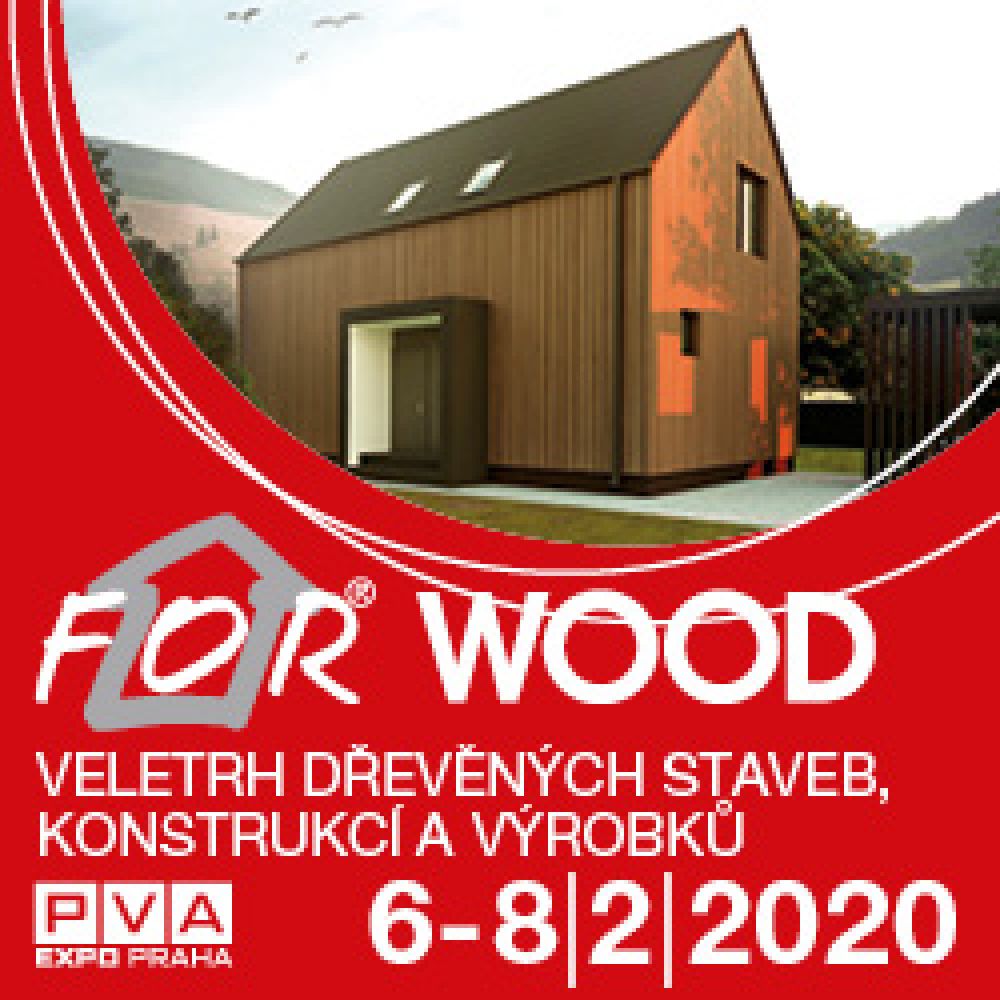 Poznejte novinky a trendy světa dřevostaveb na veletrhu FOR WOOD 2020