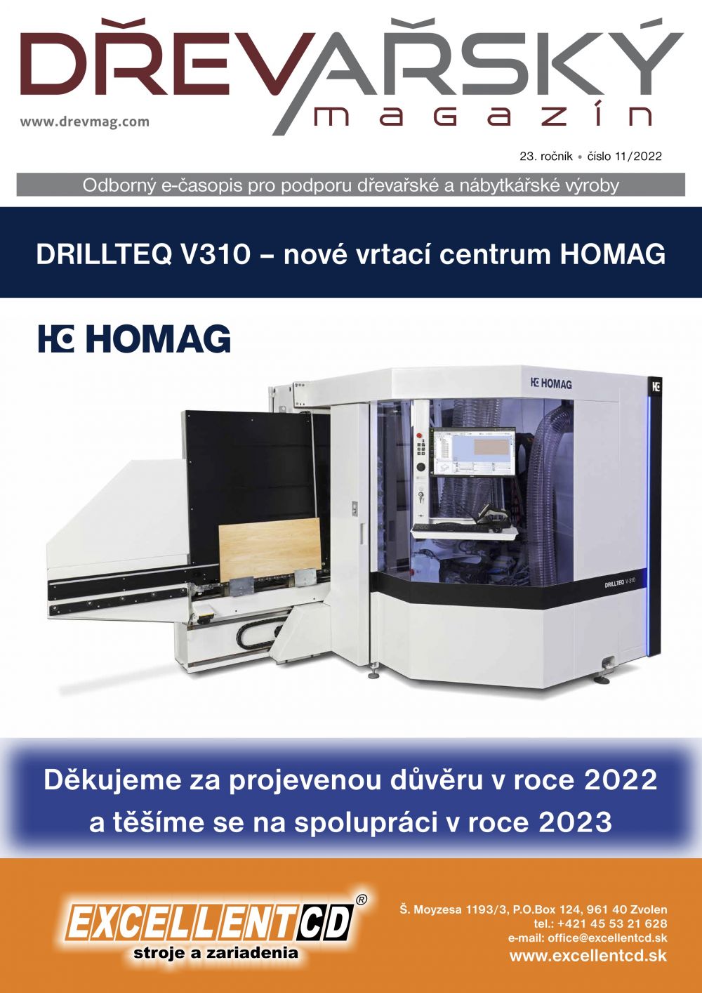 Přečtěte si aktuální Dřevařský magazín 11/2022!