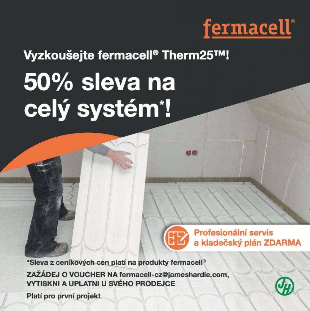 Vyzkoušejte si v rámci prodejní akce nové podlahové vytápění fermacell® Therm25™!
